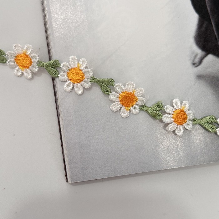 ✨ Water-Soluble Embroidered Lace Sunflower Plum Blossom 180cm/270cm Clothing Home Decor 🌸