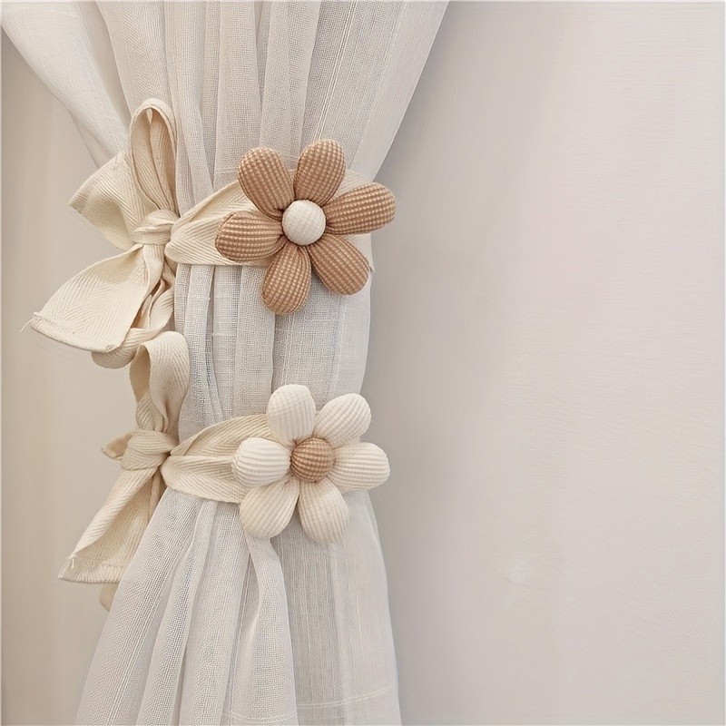 ✨ Nordic Boho Flower Curtain Tie Backs INS Home Decor