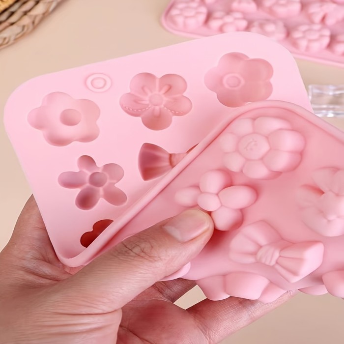 ✨ 1/2pcs Floral Silicone Mold Cake Chocolate Cookie Candy Party Baking Tools 🌸