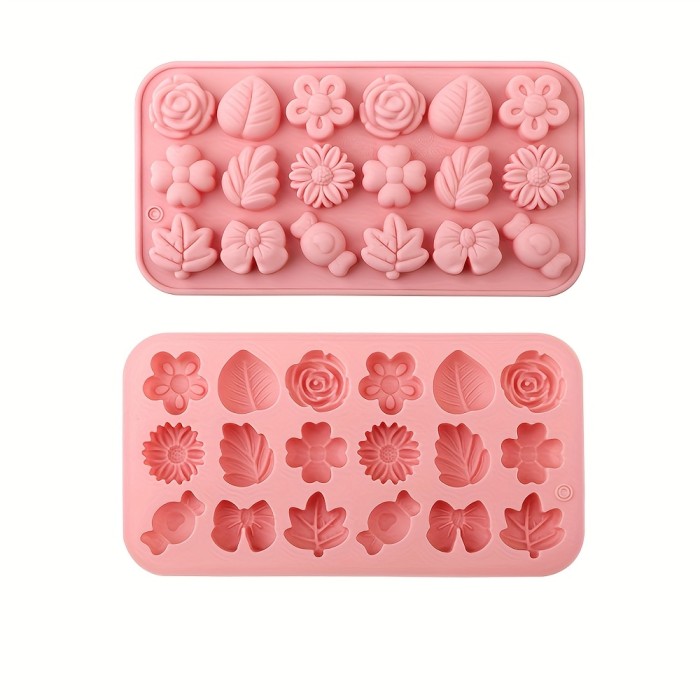✨ 1/2pcs Floral Silicone Mold Cake Chocolate Cookie Candy Party Baking Tools 🌸