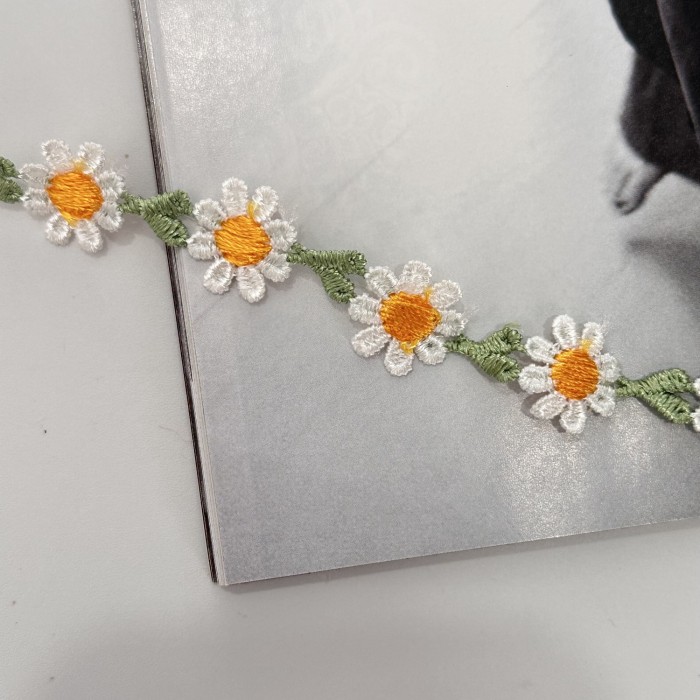 ✨ Water-Soluble Embroidered Lace Sunflower Plum Blossom 180cm/270cm Clothing Home Decor 🌸