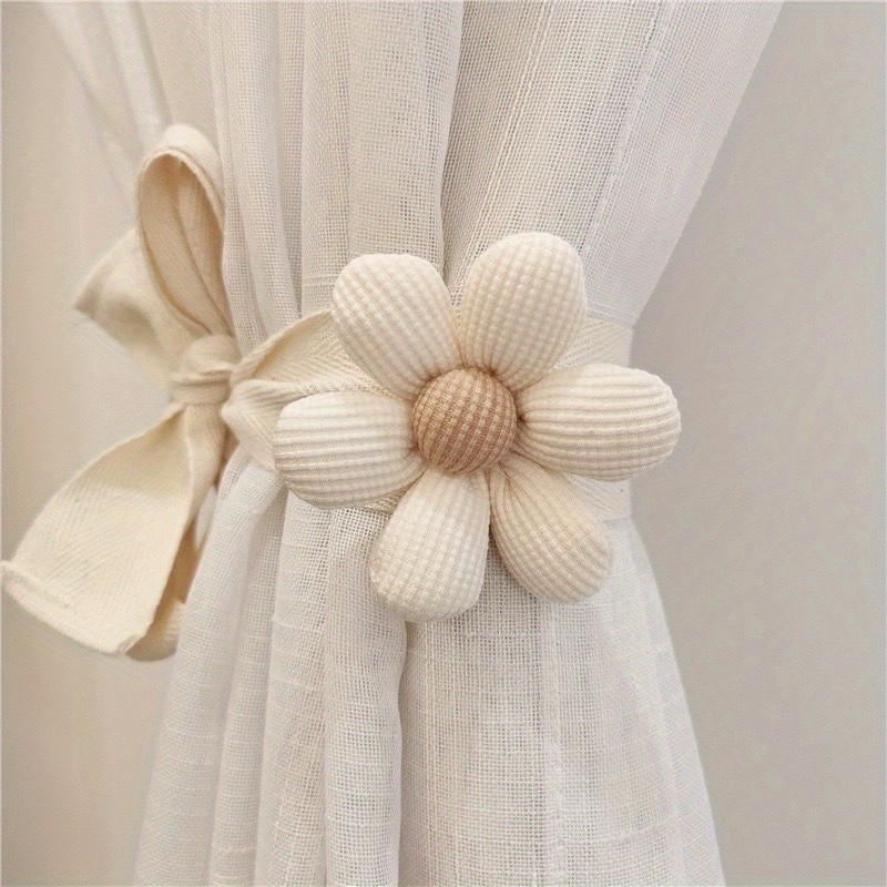 ✨ Nordic Boho Flower Curtain Tie Backs INS Home Decor