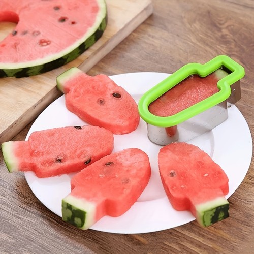 ✨ 1pc Stainless Steel Watermelon Slicer & Popsicle Mold Summer Party Fruit Cutter 🍉