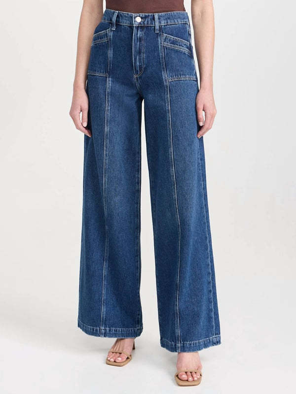 High Waisted Pockets Solid Color Jean Pants Bottoms