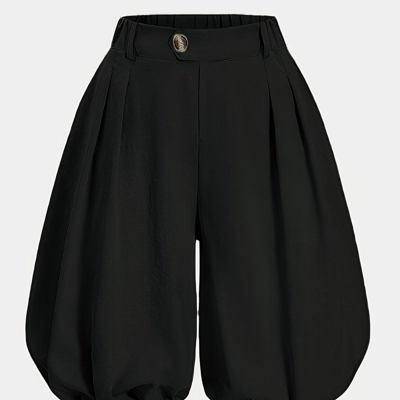 ✨Solid lantern casual shorts, stylish and versatile, ideal for daily, travel and leisure occasions.