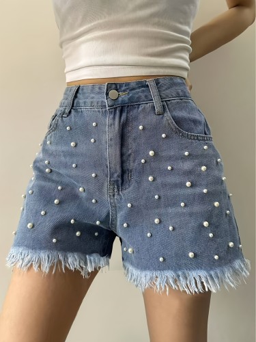 Sweet Spicy Pearl Fringe Sweet Spicy Pearl Fringe Shorts | Summer Versatile for Dates