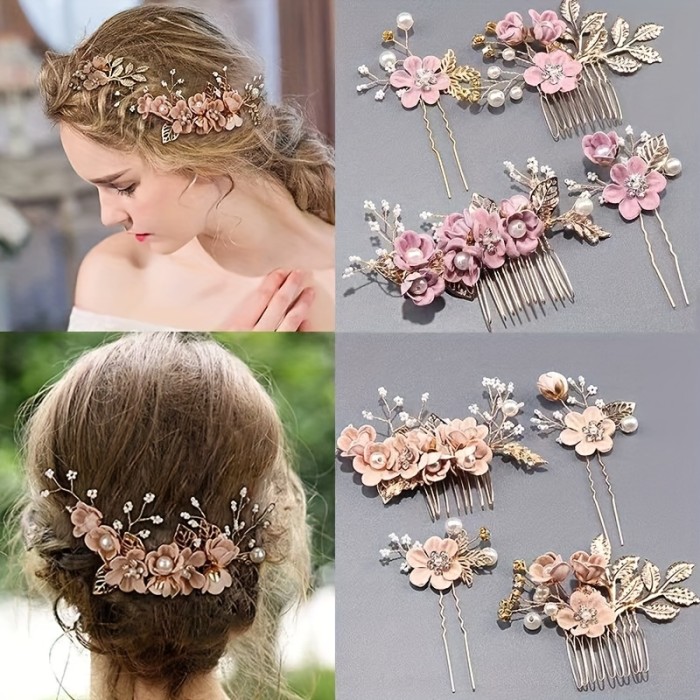 ✨Floral Bridal Hairpins 🤍Stunning wedding hair accessory to elevate bridal elegant look