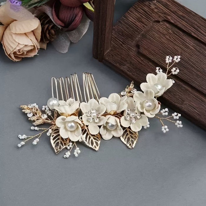 ✨Floral Bridal Hairpins 🤍Stunning wedding hair accessory to elevate bridal elegant look