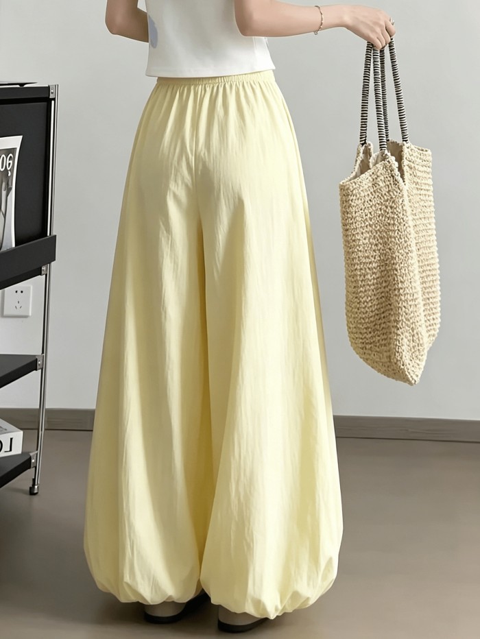 ✨High Waist Elastic Wide Leg Pants | Elegant All Season Casual Formal Trousers
