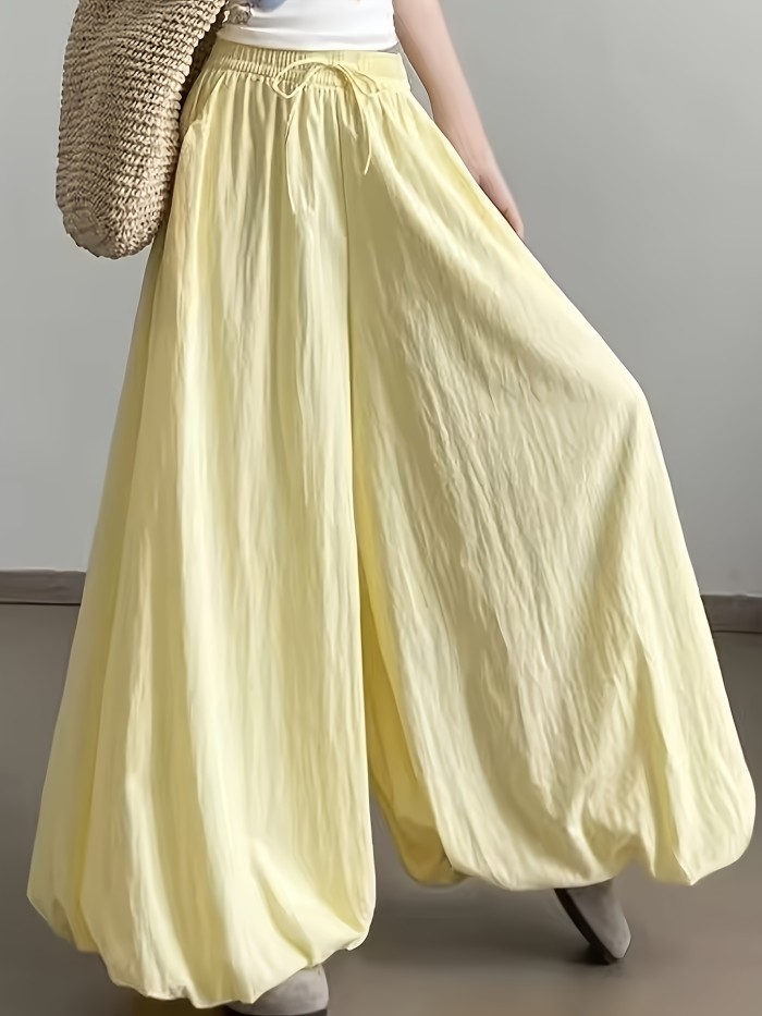 ✨High Waist Elastic Wide Leg Pants | Elegant All Season Casual Formal Trousers