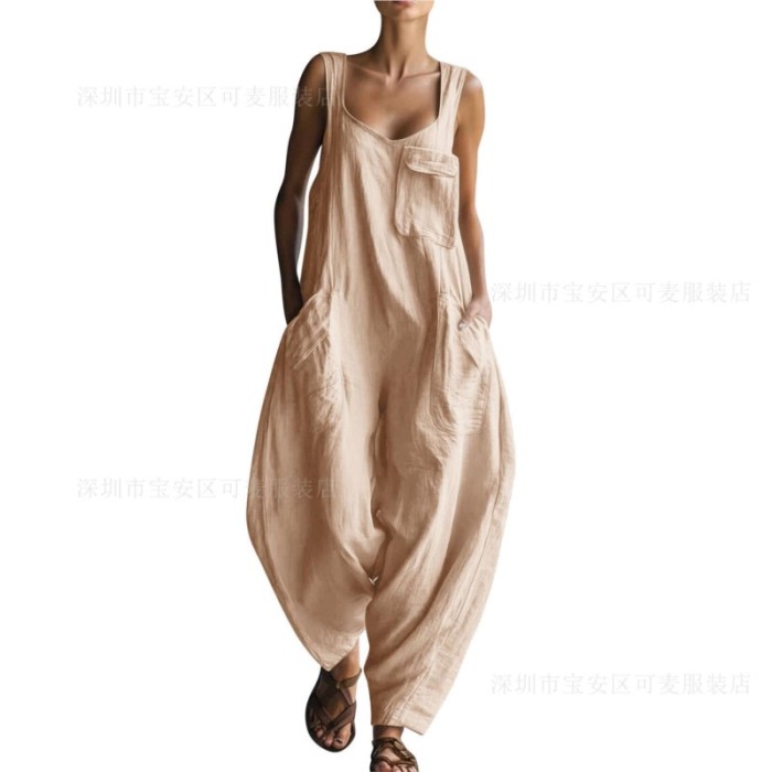 ✨V-Neck Hollow Sleeveless Jumpsuit 🤍