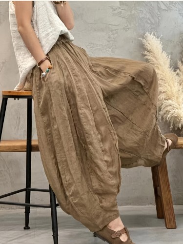 ✨Vintage Patchwork Double-Layer Pumpkin Pants 🤍
