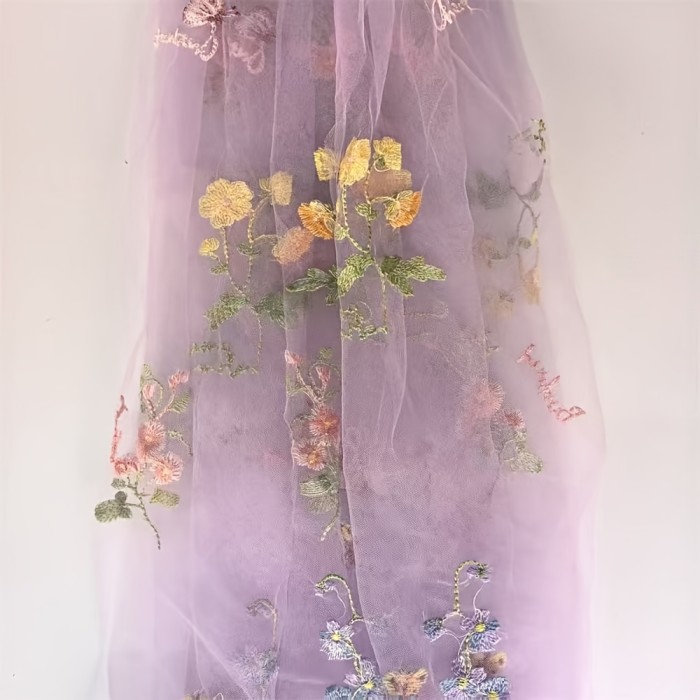 10Ft Floral Garden Tulle Table Runner for Spring, Perfect for Decorating Your Dining Table During Holidays, Weddings, Baby Showers, And Birthdays