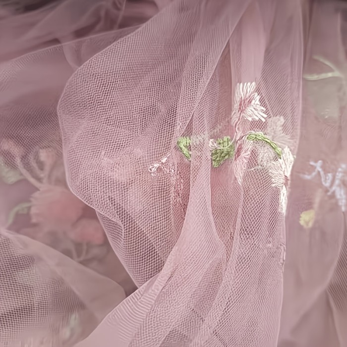 10Ft Floral Garden Tulle Table Runner for Spring, Perfect for Decorating Your Dining Table During Holidays, Weddings, Baby Showers, And Birthdays