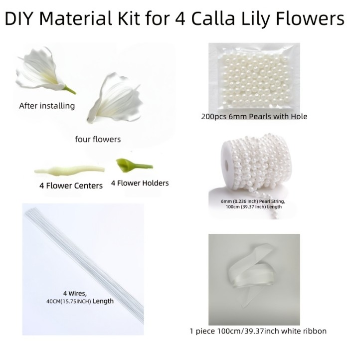 ✨White Calla Lily Handheld Bouquet 💐
