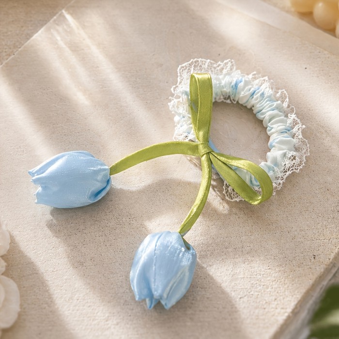 ✨French Lace Tulip Elastic Hair Ties 🌷