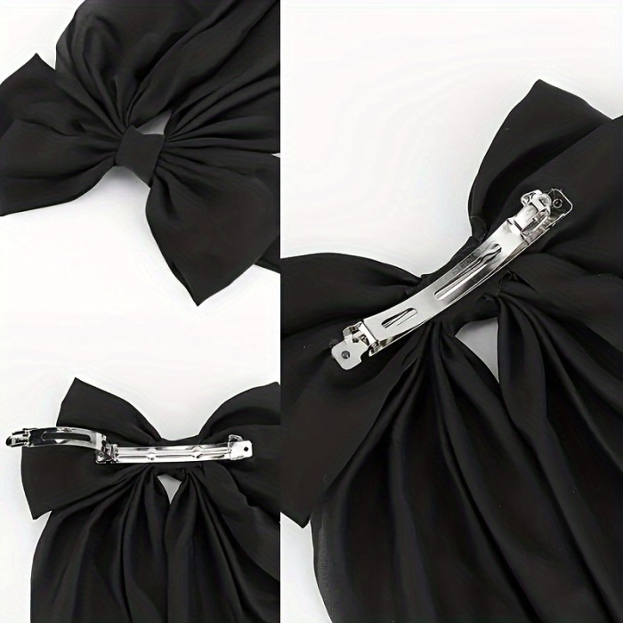 1pc Large Bow Long Flowing Headband, Elegant and Chic Hair Clip Decoration, 8 Colors Headband, Suitable for Daily Wear Hair Accessory
