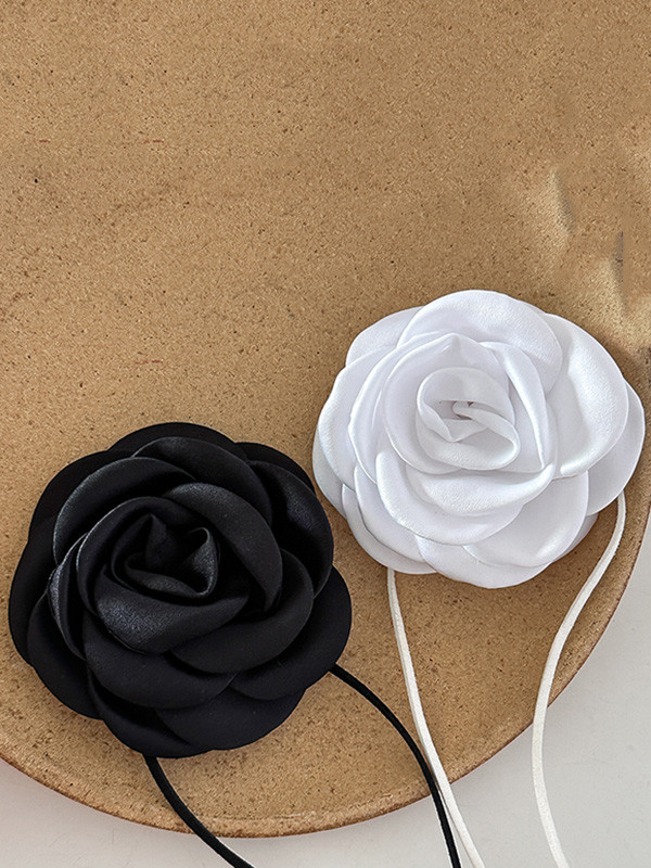 Lace-Up Flower Shape Necklaces Accessories Dainty Necklace