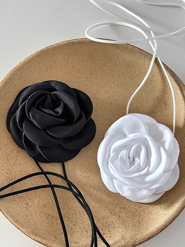 Lace-Up Flower Shape Necklaces Accessories Dainty Necklace