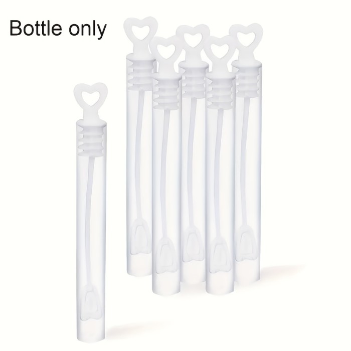 20pcs Mini Wedding Bubble Wand (White Circle Style), Ideal Party Favors for Anniversaries, Celebration Supplies, Valentine's Day, Pool Parties, Family Reunion, Anniversary Gifts, Elegant Party Decor, Festive Accessories, Easy to Use, Reusable Favors