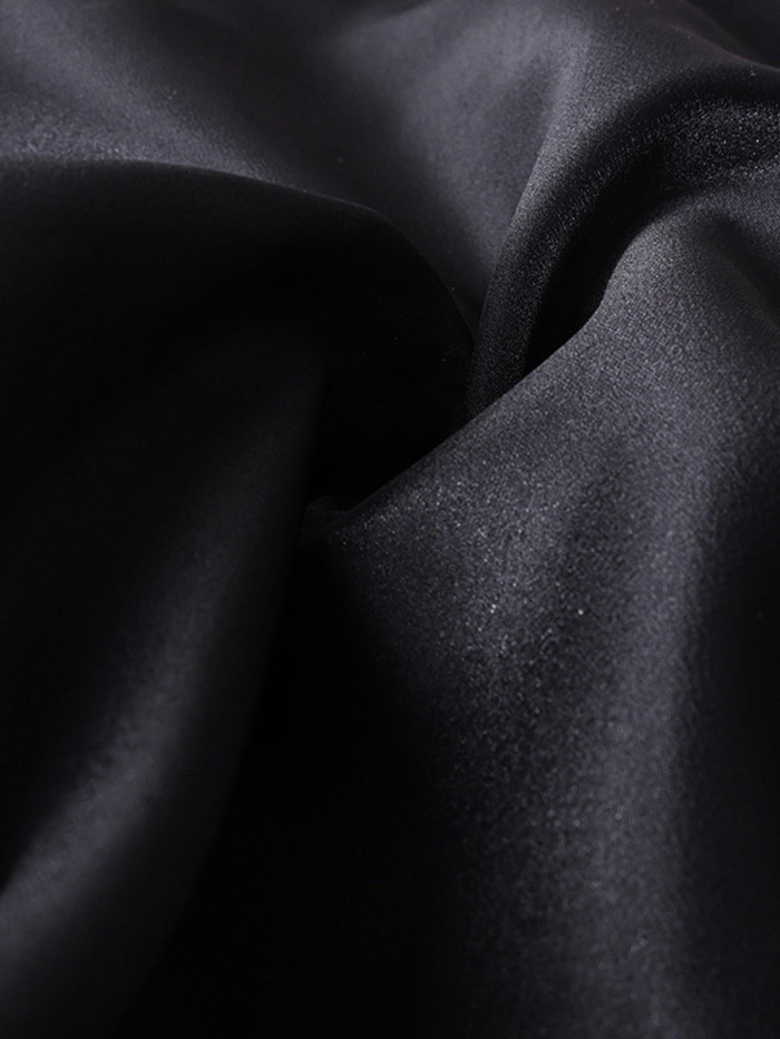 Split-Joint Solid Color See-Through Layered High Waisted Elasticated Waist Skirts Bottoms