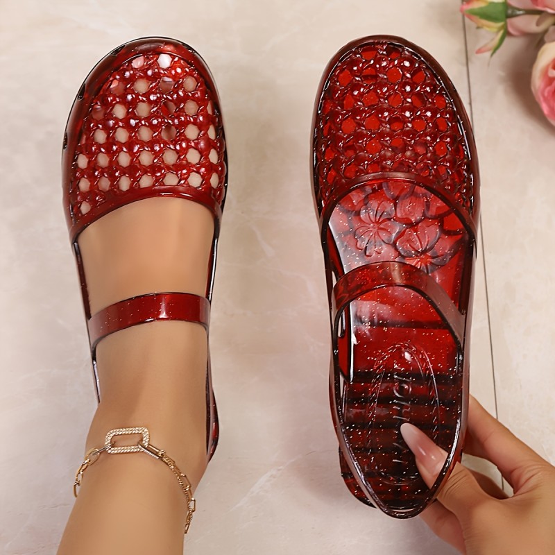 Stylish Transparent Slides Perfect for Daily Use Relaxed Outings & Comfortable Wear, Women Shoes
