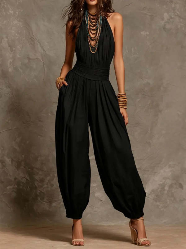 Women's Bohemian Halter Jumpsuit