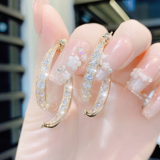 Elegant Waterfall Earrings Women Cross Curved Earrings✨