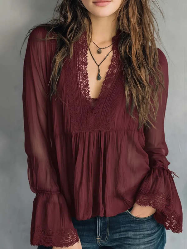 Women's Elegant Lace Top