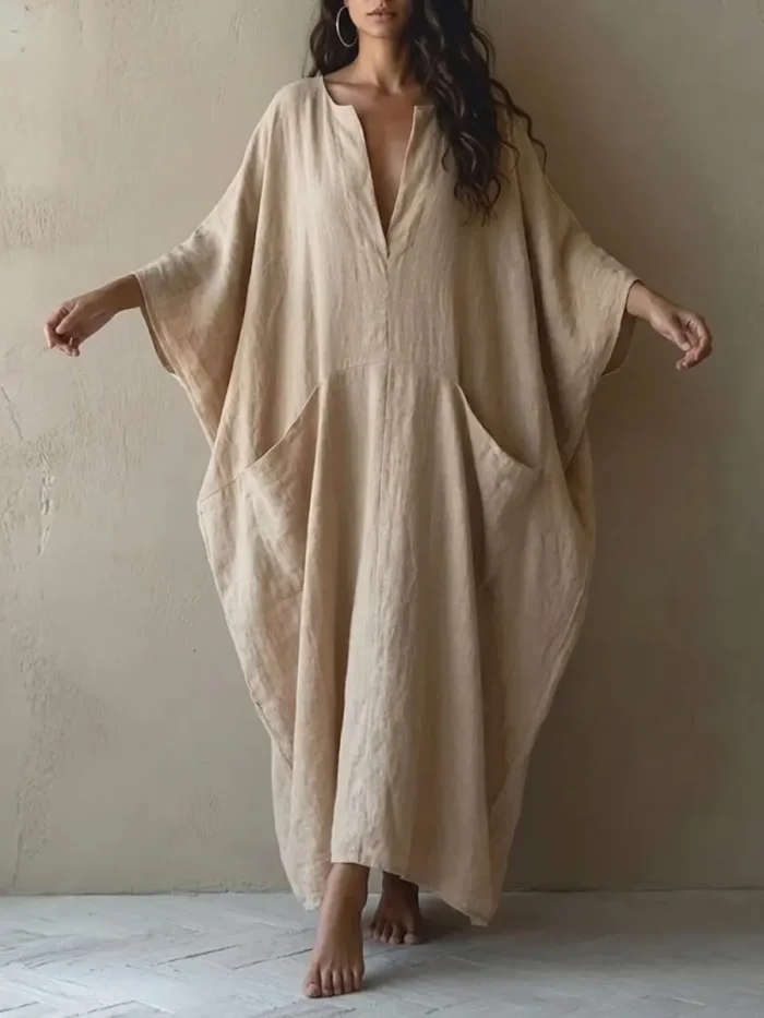 Bohemian Loose Fit Dress | Relaxed Flowy Casual Maxi Dress For Women