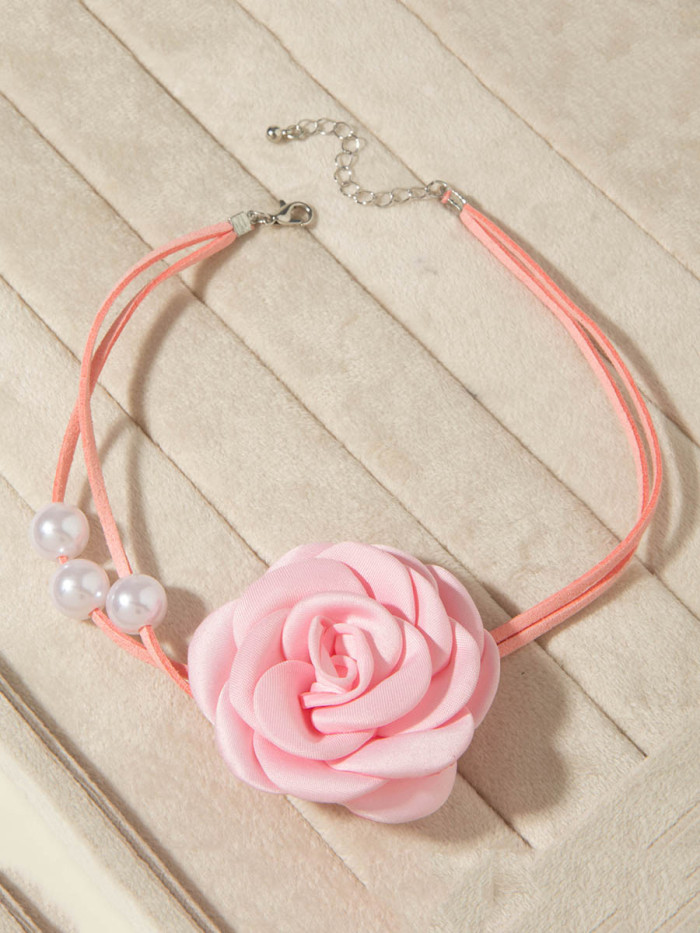 Three-Dimensional Flower Necklaces Accessories