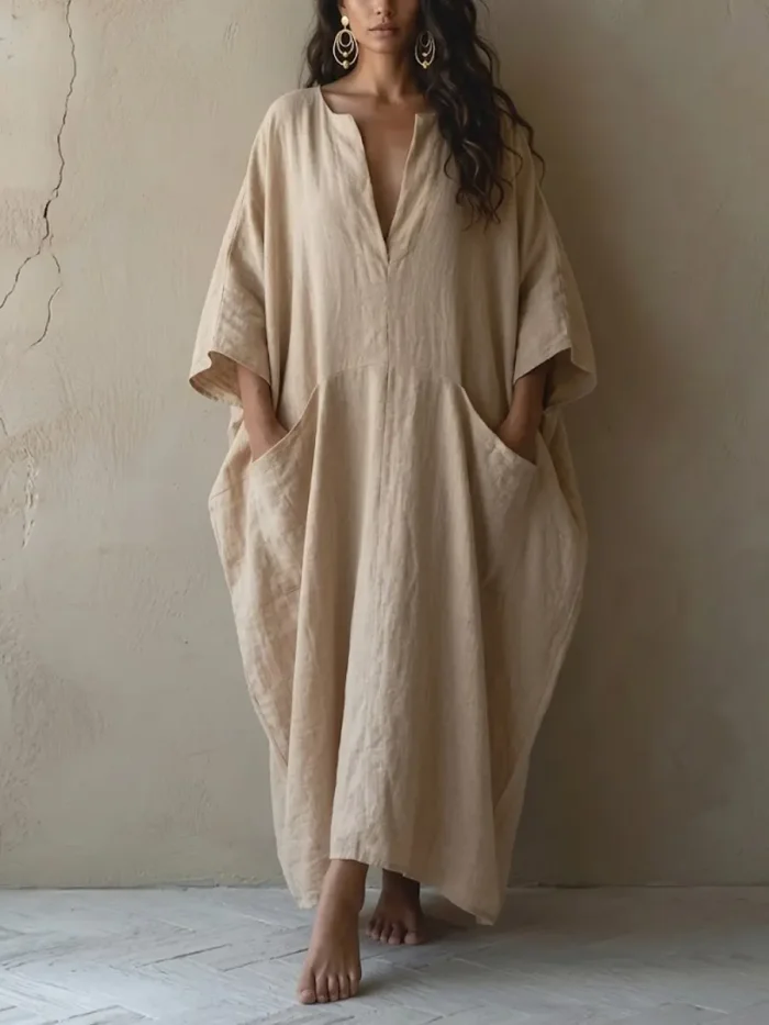 Bohemian Loose Fit Dress | Relaxed Flowy Casual Maxi Dress For Women
