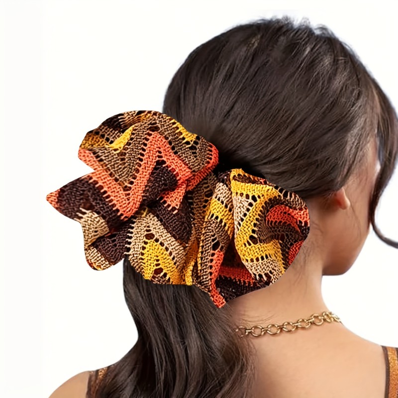 1pc Super Large Breathable Non-Slip Hair Tie Hair Accessory for Women'S Additions Suitable for Summer, You Deserve to Have It