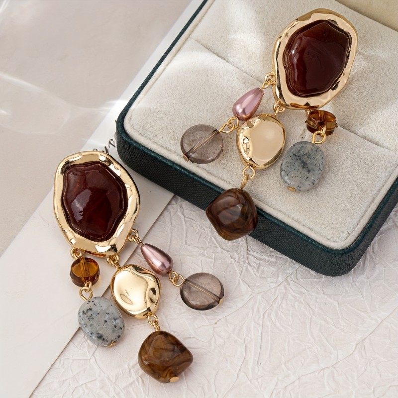 Vintage Pendant Earrings Vintage High-end Pendant Earrings - Cross-border Creative and Versatile Ear Accessories