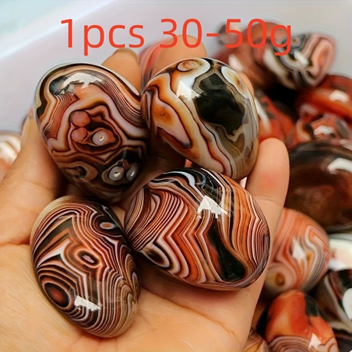 1pc Natural Twisted Agate Handle Piece Ornament for Family And Friends As Best Gift Polished Agate Quartz Random