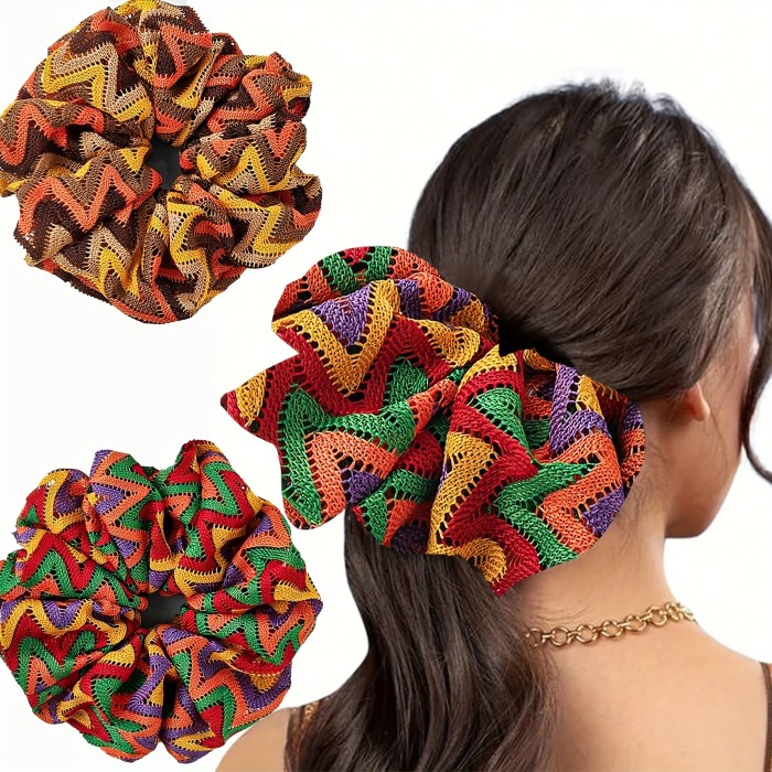 1pc Super Large Breathable Non-Slip Hair Tie Hair Accessory for Women'S Additions Suitable for Summer, You Deserve to Have It