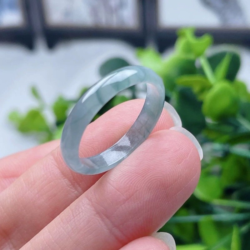 Women's 3mm Thin Stackable Natural Stone Wedding Band Ring\u002FHypoallergenic Retro Suitable for Skin Types\u002FNatural Gemstone Fengshui Lucky Jewelry Gift for US Size 5-12\u002FWedding, Anniversary, Daily Wear & Good Luck Gift