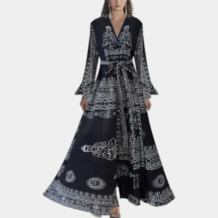 Maxi Dress in Floral Chiffon
