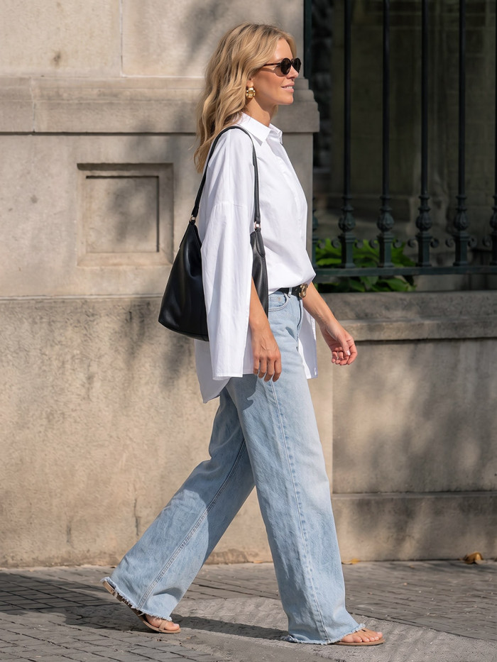 High-low Long Sleeves Buttoned Solid Color Split-side Lapel Blouses&shirts Tops