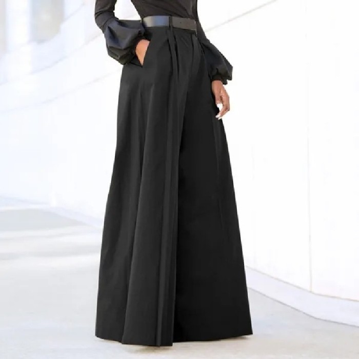 Women's Printed Cropped Linen Palazzo Pants | Comfy Baggy Wide Leg Summer Trousers