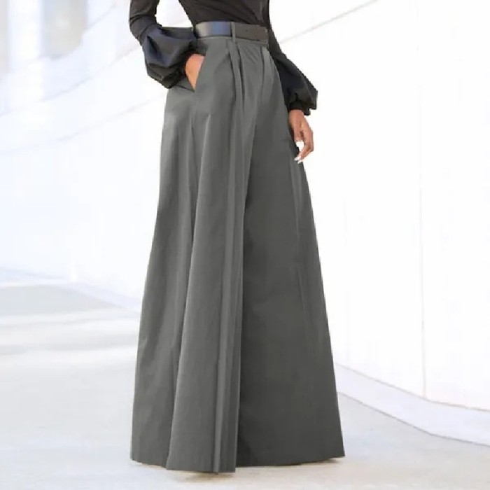 Women's Printed Cropped Linen Palazzo Pants | Comfy Baggy Wide Leg Summer Trousers