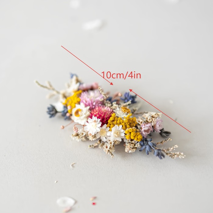 1pc Artificial Flower Hair Comb with Lavender and Daisies. Bridal Floral Headpiece. Romantic Wedding Headpiece. Summer Headpiece