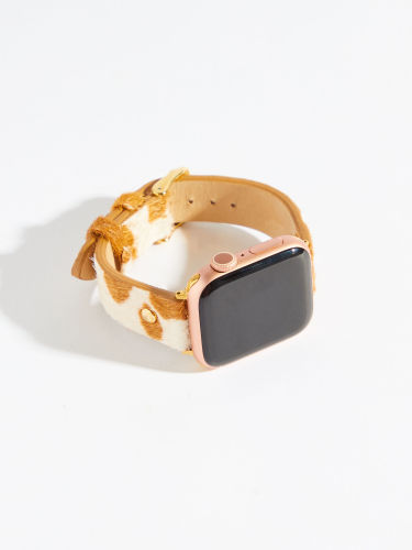 Leather Smart Watch Band - Cow Print