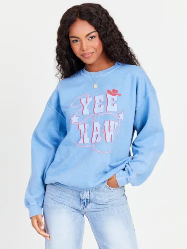 Yee-Haw Washed Sweatshirt