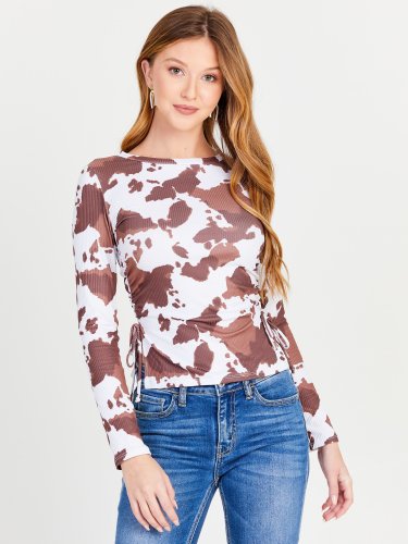 Austin Cow Print top
