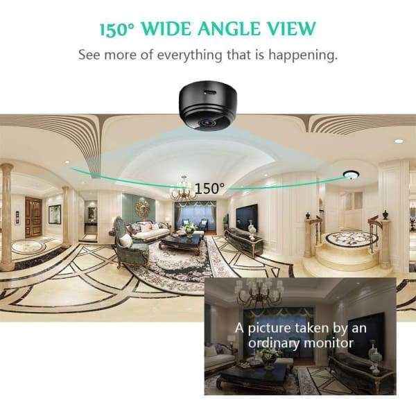 1080P Small Security Video Camera | Night Vision and Motion Activated Indoor Use Security Cameras