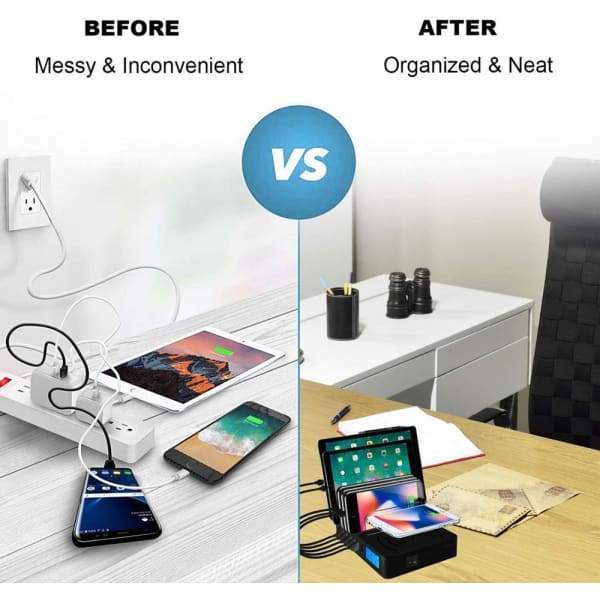 Multi Device USB Qi Fast Charger