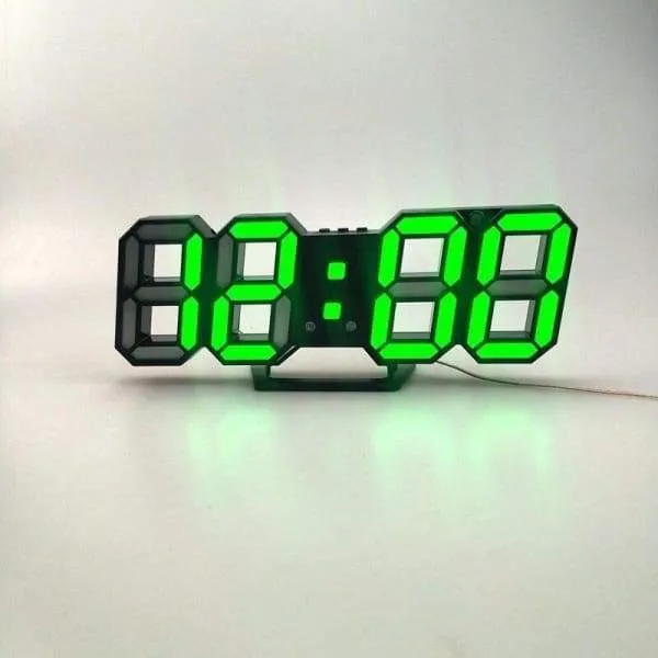 3D LED Wall Clock | Modern Design Digital Table Clock
