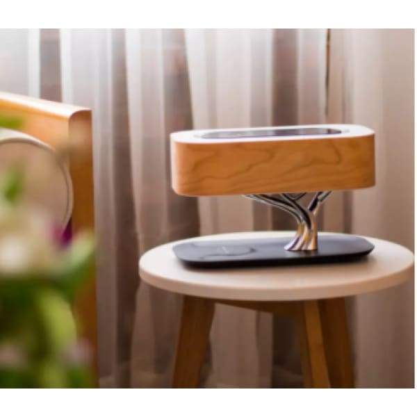 Tree Table Lamp with Wireless Charger and Bluetooth Speaker