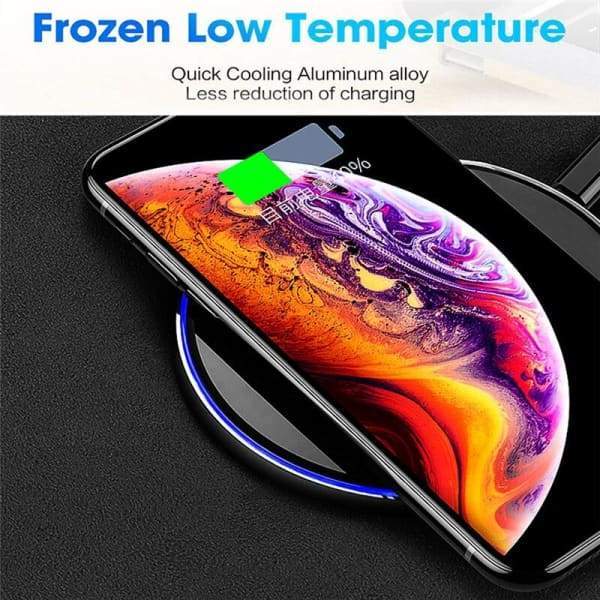 ROCK Metal Mirror Mobile Charger | Desktop Wireless Charger Pad